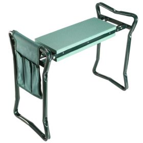 Foldable Garden Kneeler Seat With Kneeling Soft Cushion Pad Tools Pouch Portable Gardener