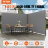 VEVOR Retractable Side Awning, 79''x 236'' Outdoor Privacy Screen, 180g Polyester Water-proof Retractable Patio Screen