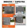 VEVOR Retractable Side Awning, 79''x 236'' Outdoor Privacy Screen, 180g Polyester Water-proof Retractable Patio Screen