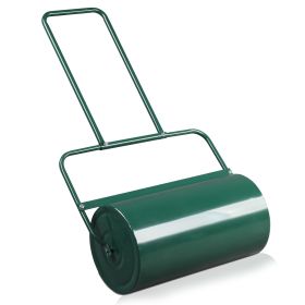 24 Inch Green Iron Lawn Roller Cylindrical Garden