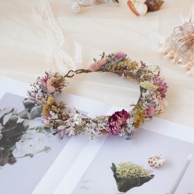 Baby Breath Crown, Dried Crown, Bride Crown, Wedding Crown, Daily Crown, Party Crown, Birthday Crown (Option: Adult)