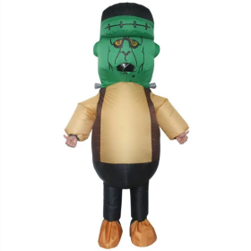 Inflatable Frank Costume Air Blow Up Jaws Jumpsuit Fancy Dress Funny Carcharias Suit For Cosplay Party--Only Supports Self-pickup. (Option: Frank)