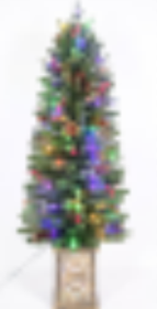 4ft PEPVC Wire Tied Glitter Basin Tree Red Fruit 10 Pine Cone  10 (Option: 4feet PE PVC wire)