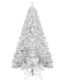 White Christmas Tree (Option: 7ft PVC white tree)