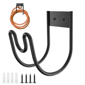 2Pack Heavy Duty Garden Hose Holder Stainless Steel Hose Hook Metal Hose Rack Reel Organizer For Water Hose Extension Cords (Option: 2Packs)